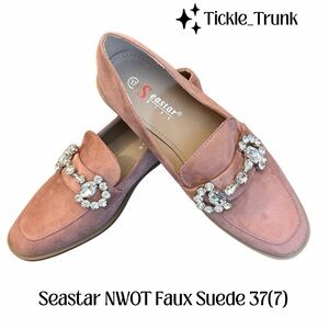 Pink Faux Suede Women's Shoes